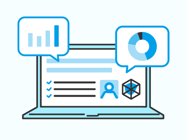 販売・会員レポートの提供のイメージイラスト